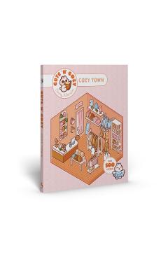 Coperta cărții 'Cute 'n' Cozy Sticker Therapy: Cozy Town - Zenny Abanales'