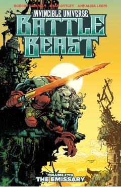 Coperta cărții 'Invincible Universe: Battle Beast Vol. 2: The Emissary - Robert Kirkman'