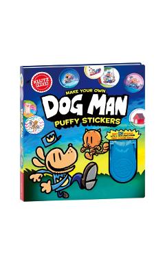 Coperta cărții 'Make Your Own Dog Man Puffy Stickers -'