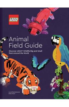 Coperta cărții 'Lego Animal Field Guide: Discover Lego Wildlife Big and Small from Around the World -'