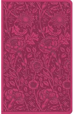Coperta cărții 'ESV Vest Pocket New Testament with Psalms and Proverbs, Red Letter (Trutone, Berry, Floral Design) -'
