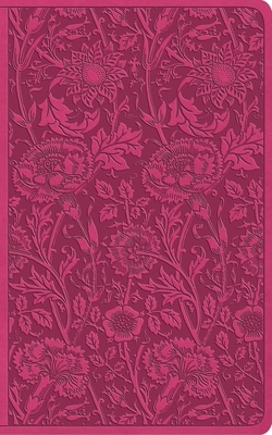Coperta cărții 'ESV Vest Pocket New Testament with Psalms and Proverbs, Red Letter (Trutone, Berry, Floral Design) -'