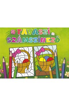 Coperta cărții 'Tavaszi számszínező'