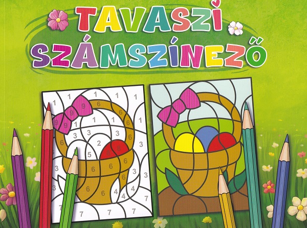 Coperta cărții 'Tavaszi számszínező'