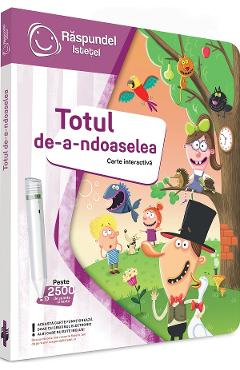 Coperta cărții 'Carte interactivă: Răspundel Istețel. Totul de-a-ndoaselea'