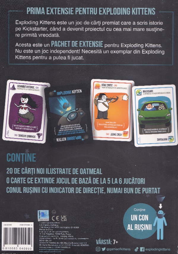 Imaginea produsului 'Exploding Kittens. Extensie: Imploding Kittens'