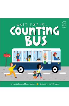 Coperta cărții 'Wait for Us, Counting Bus - Susan Rose Simms'