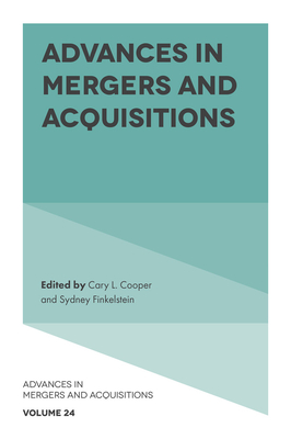 Coperta cărții 'Advances in Mergers and Acquisitions - Cary L. Cooper'