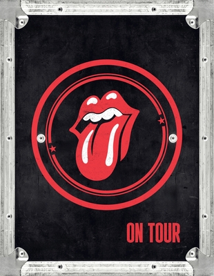 Coperta cărții 'The Rolling Stones: On Tour: The Official Celebration of the Greatest Live Band of All Time - The Rolling Stones'