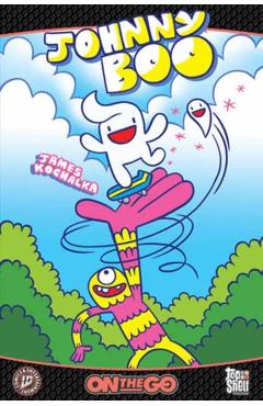 Coperta cărții 'Johnny Boo: On the Go--Friends and Enemies - James Kochalka'
