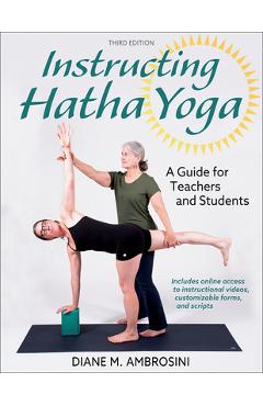 Coperta cărții 'Instructing Hatha Yoga: A Guide for Teachers and Students - Diane M. Ambrosini'
