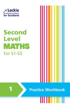 Coperta cărții 'Second Level Maths Practice Workbook 1 for S1 - S3 - Carol Lyon'