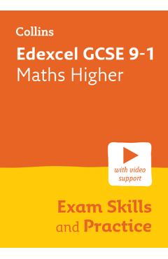 Coperta cărții 'Collins GCSE Science 9-1 -- Edexcel GCSE 9-1 Maths Higher Exam Skills Workbook: Interleaved Command Word Practice -'