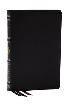 Coperta cărții 'RSV Personal Size Bible with Cross References, Black Premium Goatskin Leather, Premier Collection, (Sovereign'
