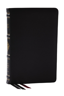 Coperta cărții 'RSV Personal Size Bible with Cross References, Black Premium Goatskin Leather, Premier Collection, (Sovereign'