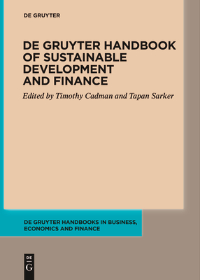 Coperta cărții 'de Gruyter Handbook of Sustainable Development and Finance - Timothy Cadman'