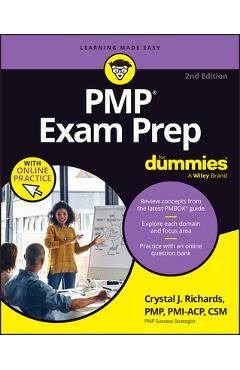 Coperta cărții 'Pmp Exam Prep for Dummies - Crystal J. Richards'