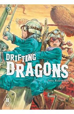 Coperta cărții 'Drifting Dragons 18 - Taku Kuwabara'