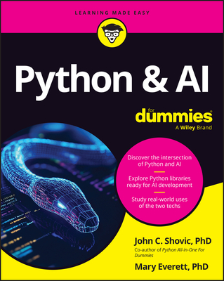 Coperta cărții 'Python & AI for Dummies - John C. Shovic'