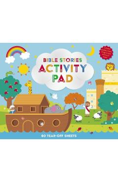 Coperta cărții 'Bible Stories Activity Pad: 60 Activities for 5 Years and Under - Deborah Lock'