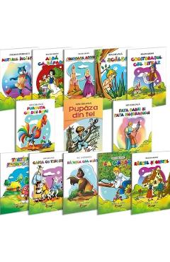 Coperta cărții 'Pachet 13 carti cu povesti de colorat'
