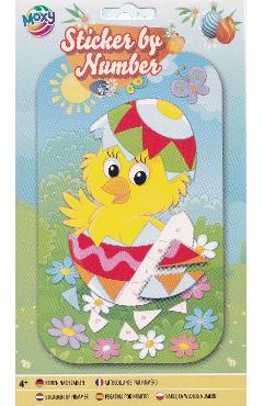 Imaginea produsului 'Stickere pe numere pentru Paște. Puișor'