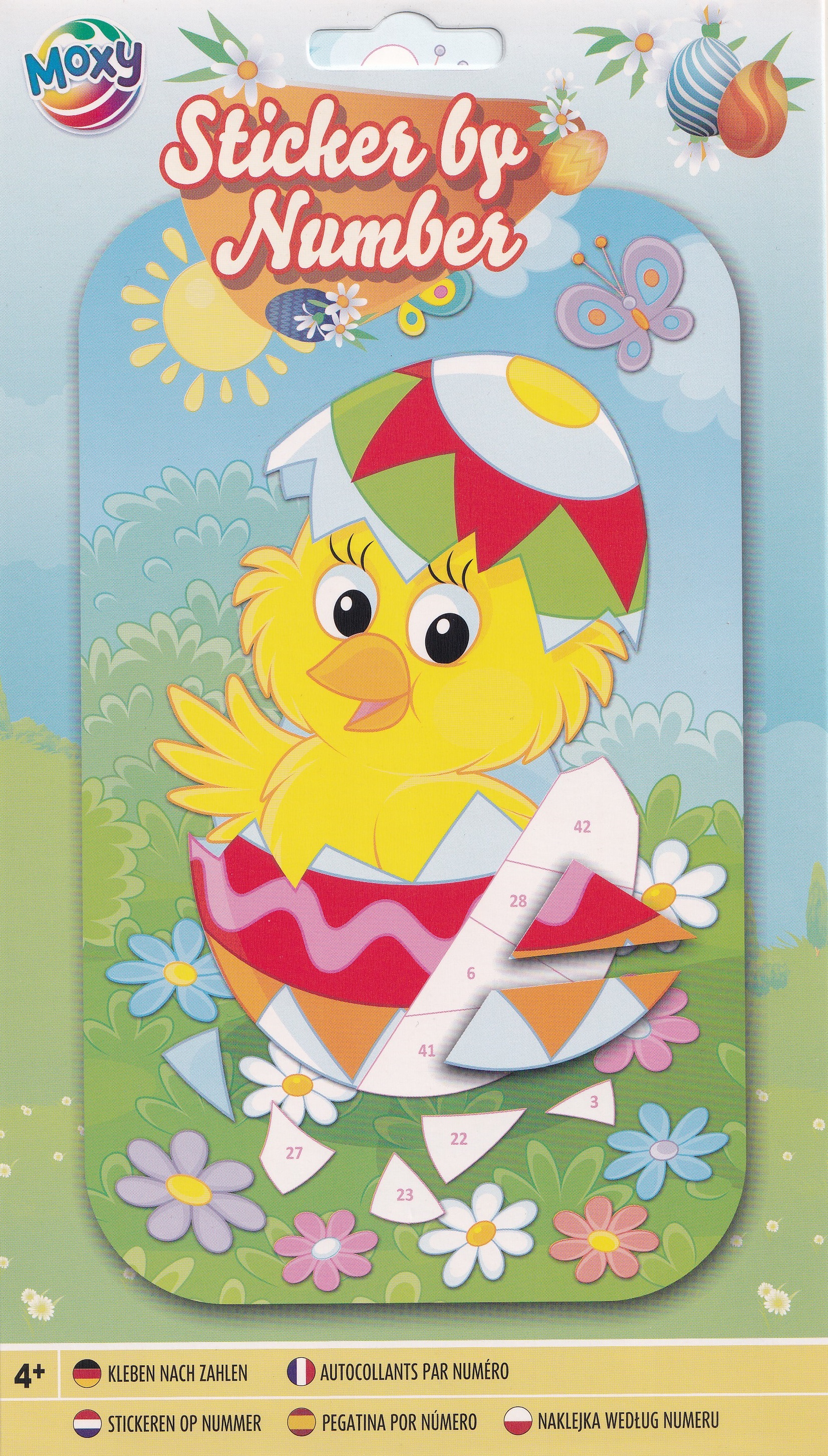 Imaginea produsului 'Stickere pe numere pentru Paște. Puișor'