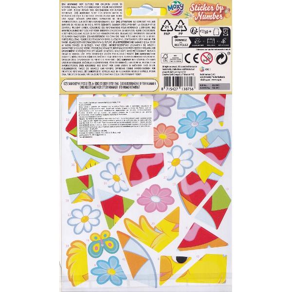 Stickere pe numere pentru Paste. Puisor