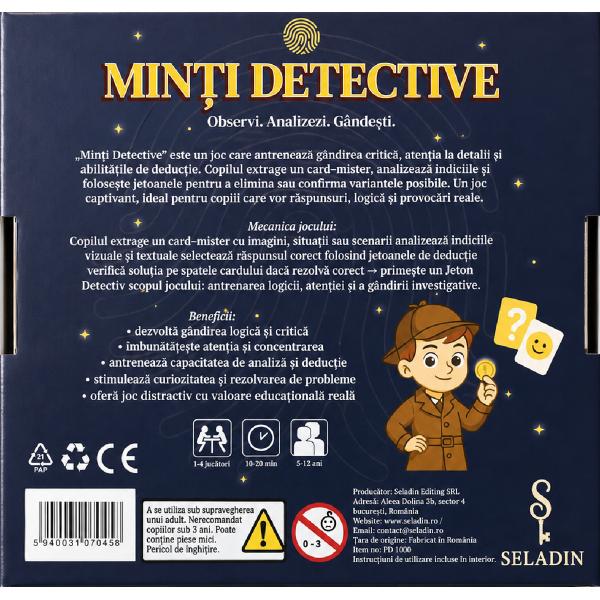 Joc educativ: Minti Detective