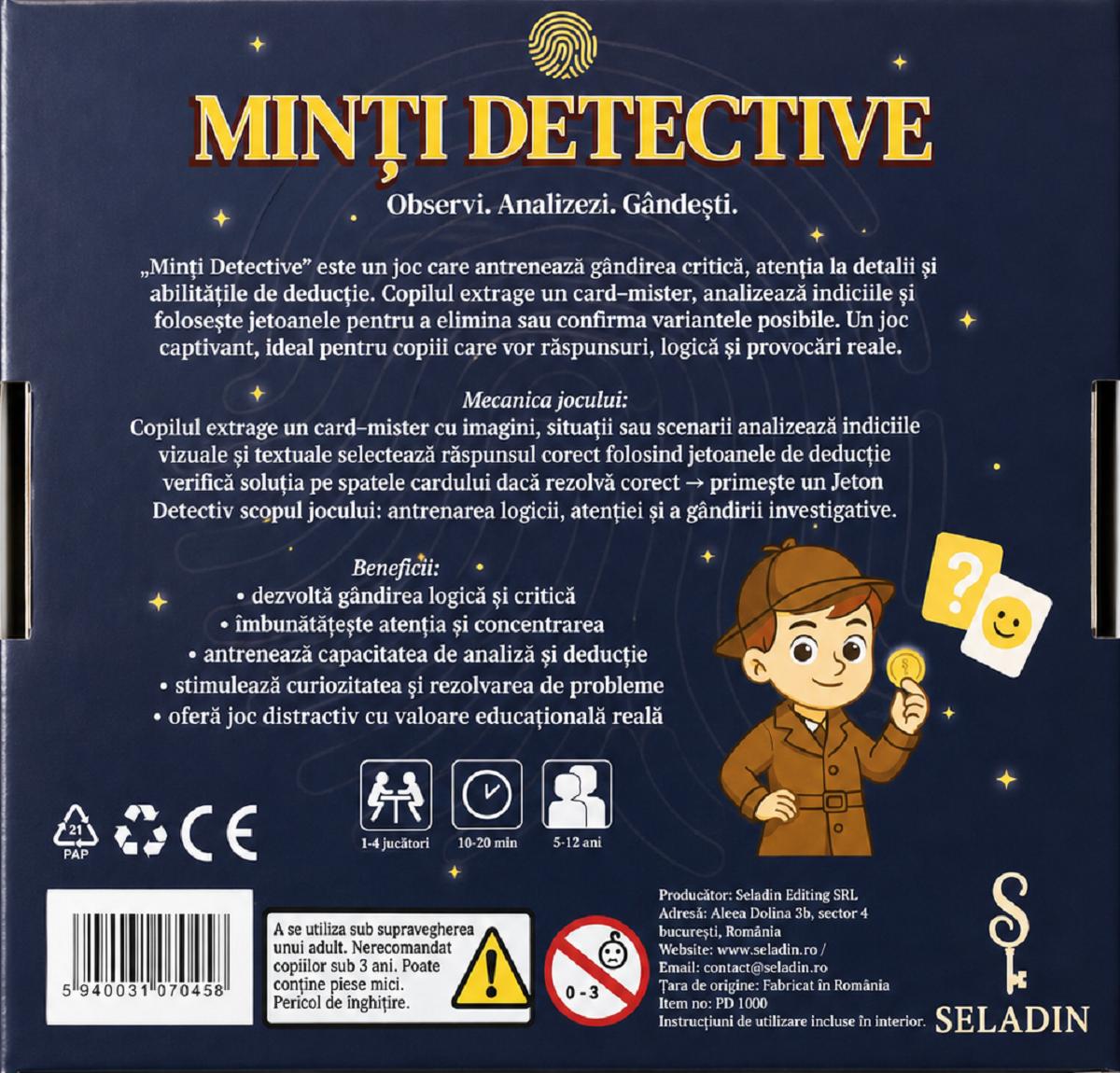 Imaginea produsului 'Joc educativ: Minți Detective'