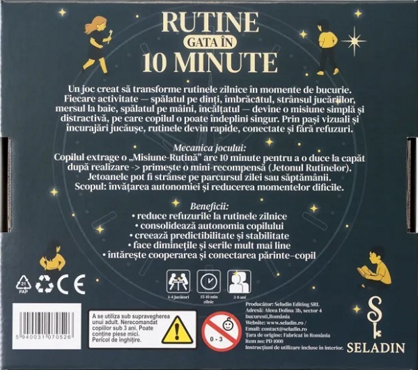Imaginea produsului 'Joc educativ: Rutine gata în 10 Minute'