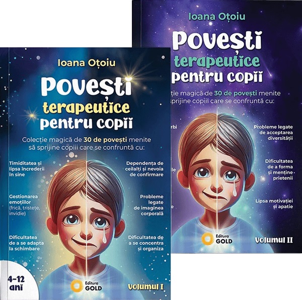Coperta cărții 'Pachet 2 volume: Povești terapeutice pentru copii - Ioana Oțoiu'
