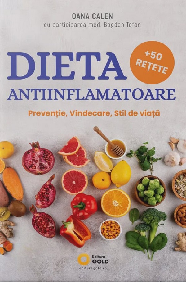 Coperta cărții 'Dieta antiinflamatoare - Oana Calen'