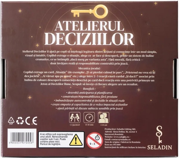 Imaginea produsului 'Joc educativ: Atelierul deciziilor'