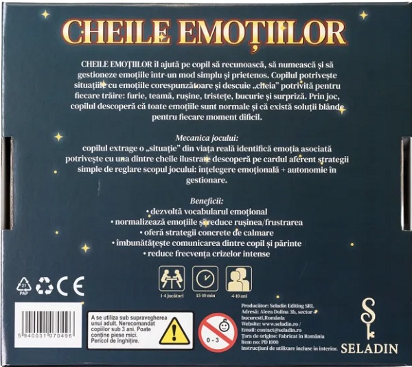 Imaginea produsului 'Joc educativ: Cheile emoțiilor'
