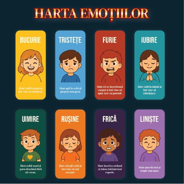 Joc educativ: Cheile emotiilor
