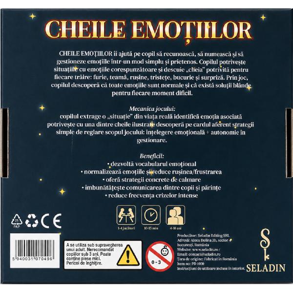 Joc educativ: Cheile emotiilor