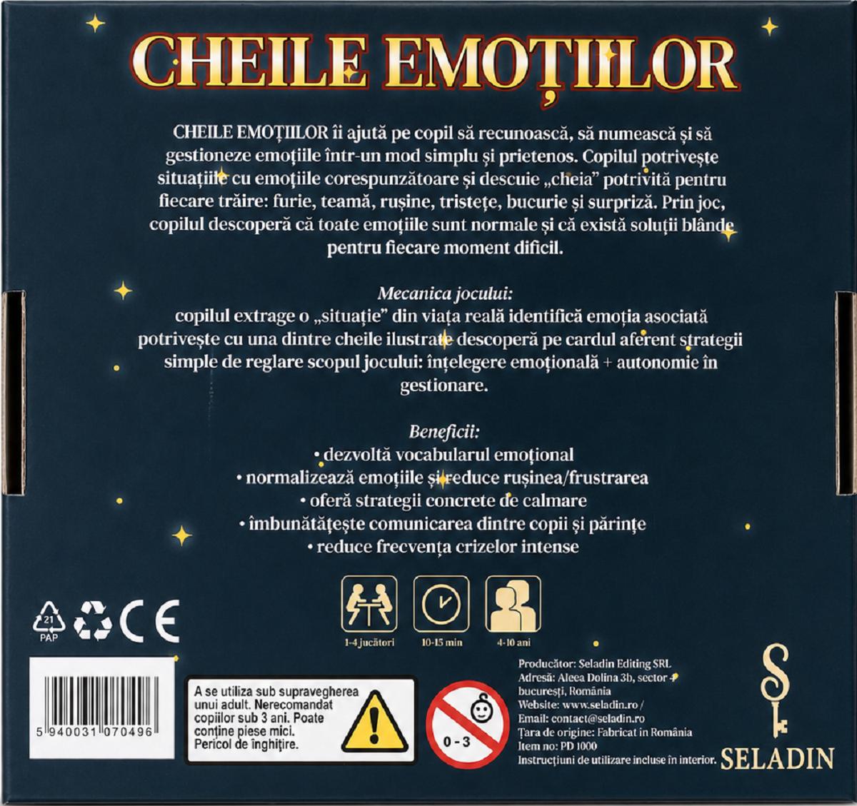 Imaginea produsului 'Joc educativ: Cheile emoțiilor'