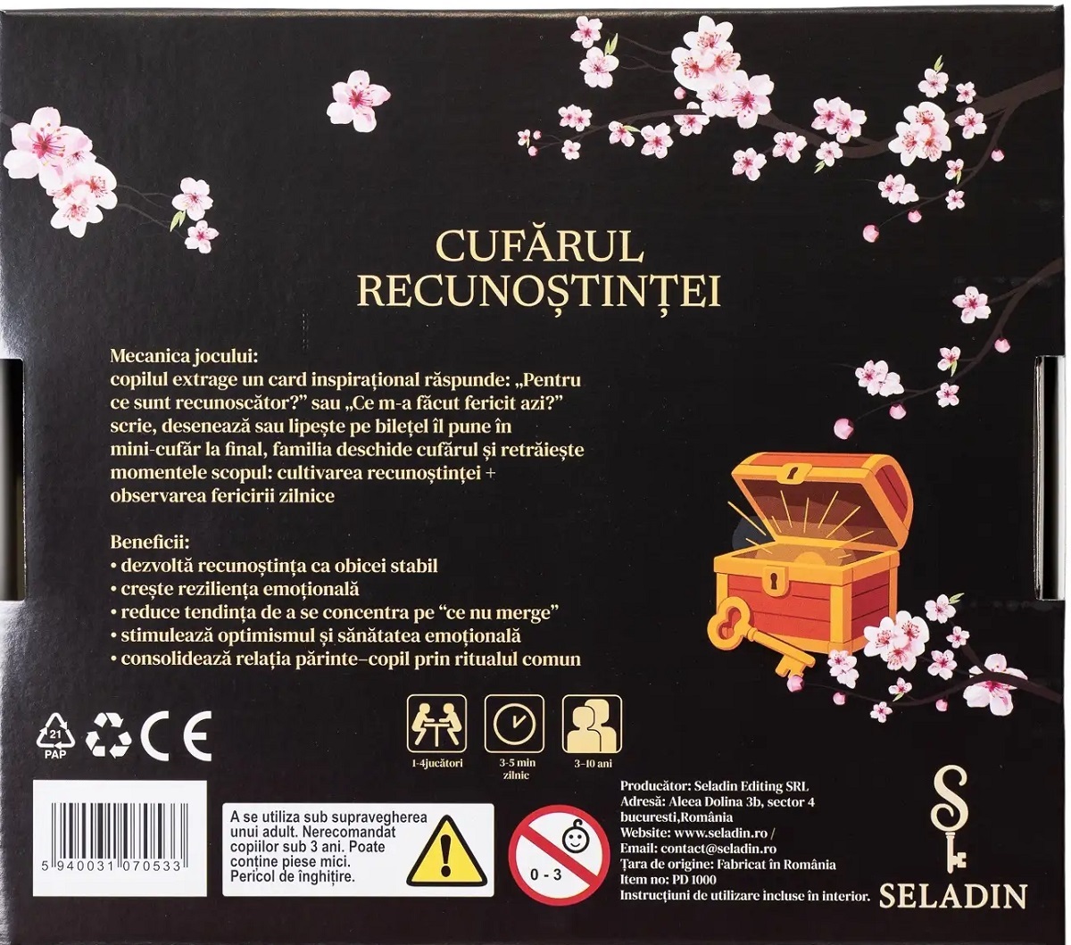 Imaginea produsului 'Joc educativ: Cufărul Recunoștinței'