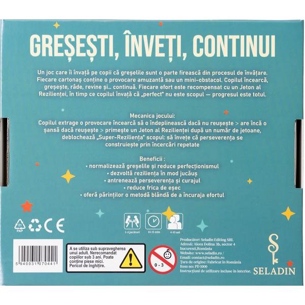 Joc educativ: Gresesti, inveti, continui