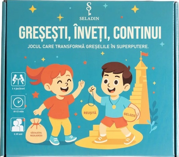 Imaginea produsului 'Joc educativ: Gresesti, inveti, continui'