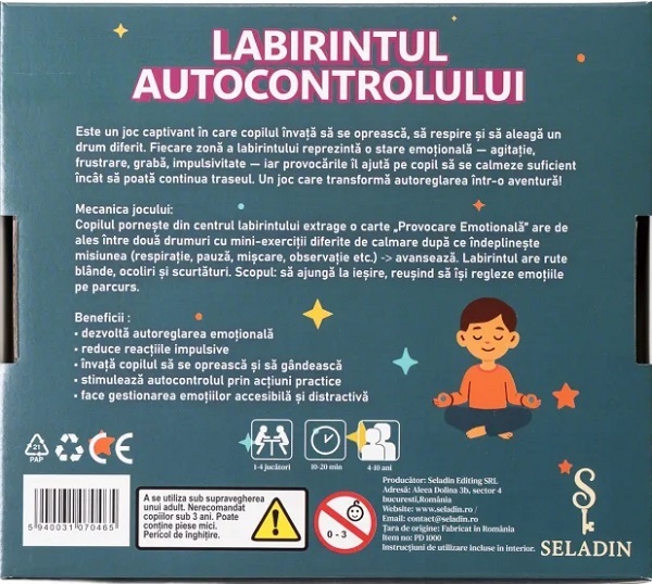 Imaginea produsului 'Joc educativ: Labirintul autocontrolului'
