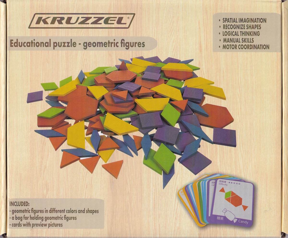 Imaginea produsului 'Joc: Tangram lemn 155 piese'