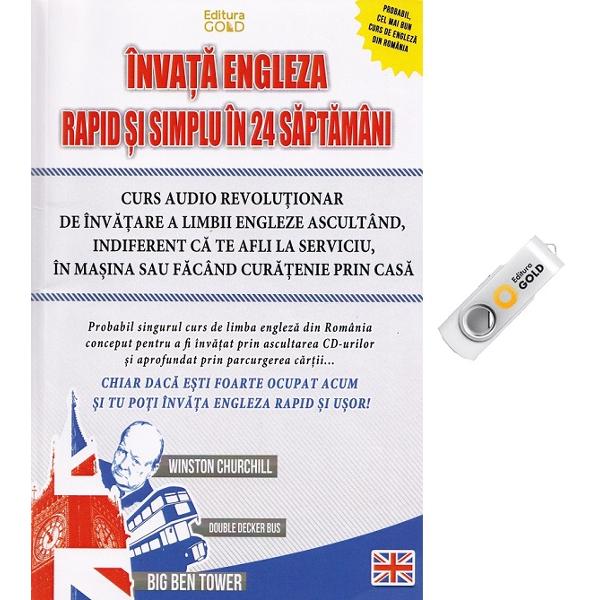 Invata engleza rapid si simplu in 24 de saptamani + Stick USB - Oana Ciurea