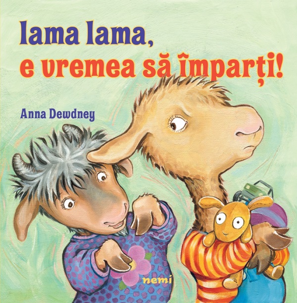 Coperta cărții 'Lama Lama, e vremea sa împarți! - Anna Dewdney'