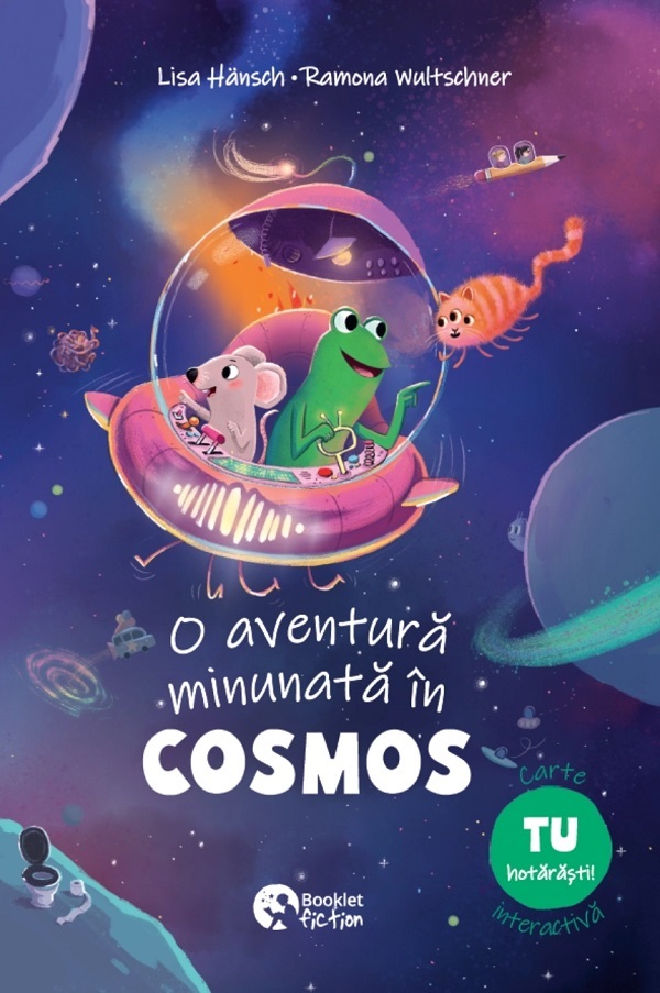 Coperta cărții 'O aventură minunată în cosmos - Lisa Hansch, Ramona Wultschner'