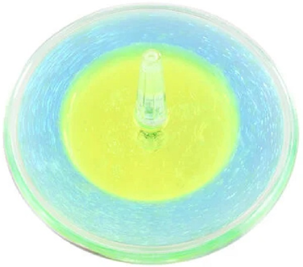 Imaginea produsului 'Titirez cu strălucire magică: Lava Storm albastru și verde'