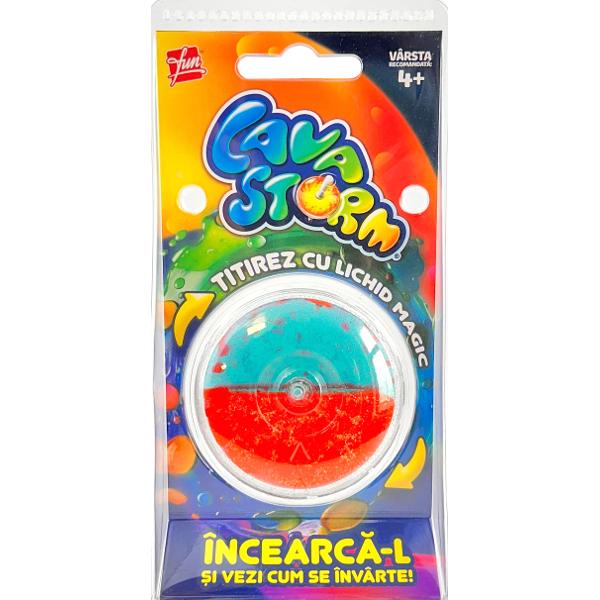 Titirez cu stralucire magica: Lava storm rosu si verde