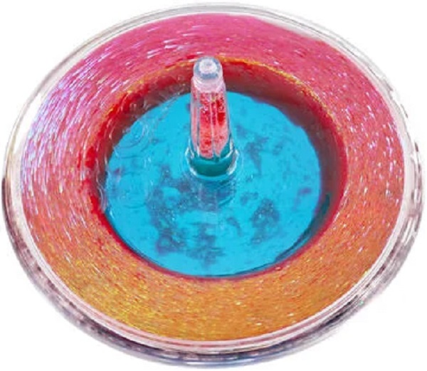 Imaginea produsului 'Titirez cu strălucire magică: Lava Storm roșu și verde'