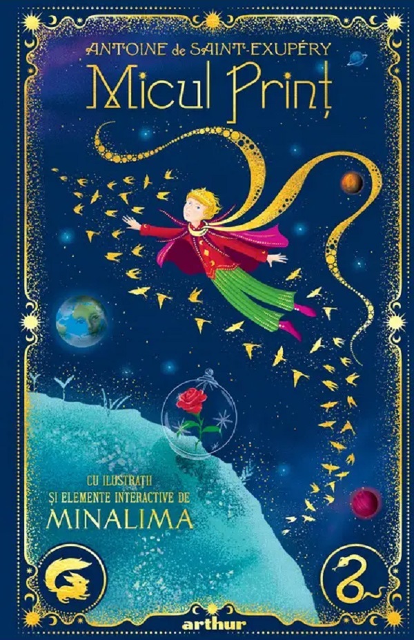 Coperta cărții 'Micul Prinț. Ediție ilustrată de MinaLima - Antoine de Saint-Exupery'